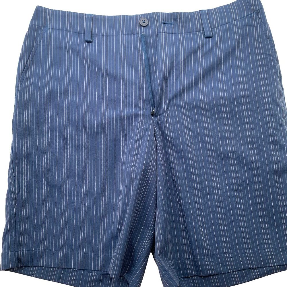 Pin Strip Shorts (Blue)